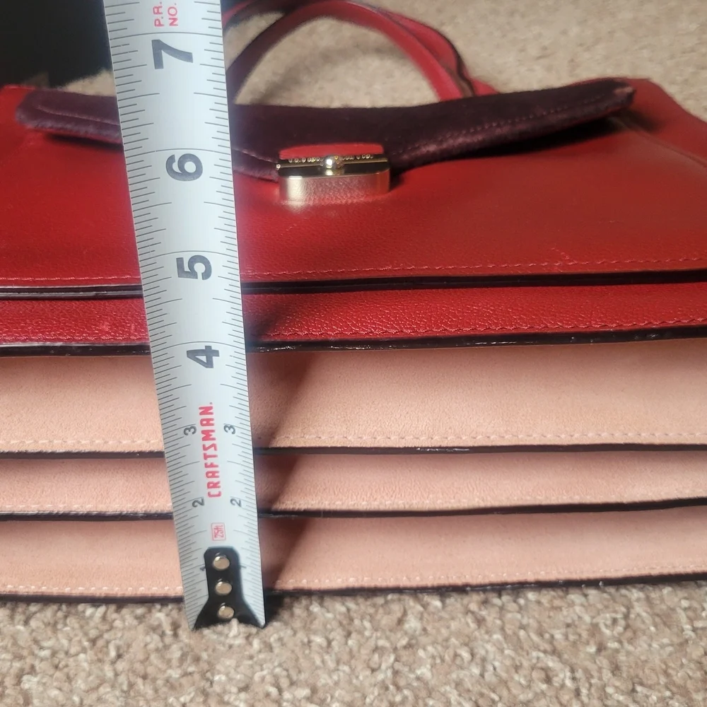 Kate Spade elegant burgundy and purple handbag